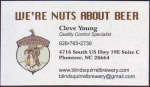 beer business card and similar from Blowing Rock (Boone) Brewing Co. ( NC-BLSQ-BIZ-1 )