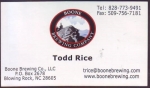 beer business card and similar from Blue Blaze Brewing Co. ( NC-BLWR-BIZ-1 )