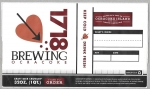 beer label from 217 Brew Works ( NC-1718-LAB-2 )