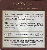 beer label from Mythic Brewing ( NC-MYST-LAB-3 )