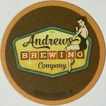 beer coaster from Angry Troll Brewing Company ( NC-AND-1 )