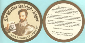 beer coaster from Appalachian Mountain Brewing Co. ( NC-APX-1 )