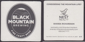 beer coaster from Blackjack Brewing Co. ( NC-BLAC-2 )