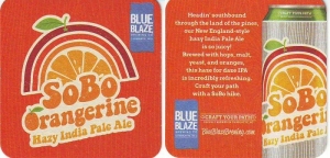 beer coaster from Blue Ghost Brewing Company ( NC-BLBZ-3 )