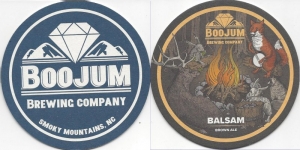 beer coaster from Boondocks Brewing Co. ( NC-BOJM-3 )