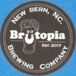 beer coaster from Bull City Burger & Brewery ( NC-BRUT-1 )