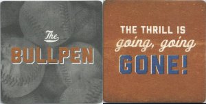 beer coaster from Bullpen, The ( NC-BULD-4 )