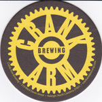 beer coaster from Cross Creek Brewing Co. ( NC-CARM-3 )