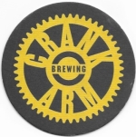 beer coaster from Cross Creek Brewing Co. ( NC-CARM-3B )