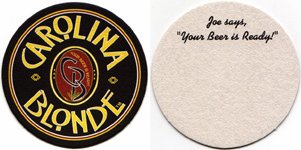 beer coaster from Carolina Brewery ( NC-CRL-1 )