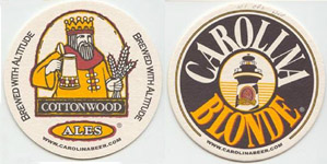 beer coaster from Carolina Brewery ( NC-CRL-5 )