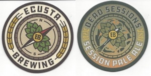 beer coaster from Edenton Brewing Co ( NC-ECUS-2 )