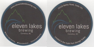 beer coaster from Eurisko Beer Company ( NC-ELEV-3 )