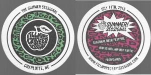 beer coaster from First Coast Brewing Co. ( NC-FILL-2015 )