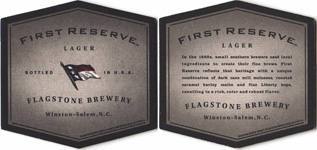 beer coaster from Flying Bull Beer Company ( NC-FLS-1A )