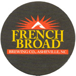 beer coaster from Frog Level Brewing Co. ( NC-FRBR-6 )