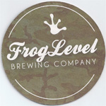 beer coaster from Front Street Brewing Co. ( NC-FROG-1 )