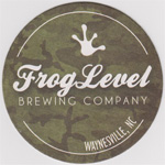 beer coaster from Front Street Brewing Co. ( NC-FROG-2 )