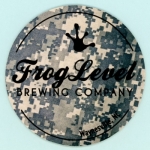 beer coaster from Front Street Brewing Co. ( NC-FROG-6 )