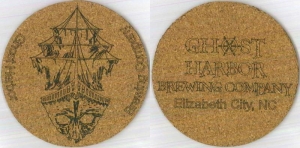 beer coaster from Ghostface Brewing Co.  ( NC-GHOT-2 )