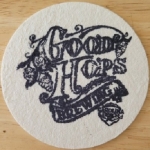 beer coaster from Goose and the Monkey Brew House ( NC-GOOD-1 )