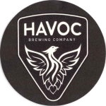 beer coaster from Haw River Farmhouse Ales ( NC-HAVO-1 )