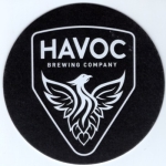 beer coaster from Haw River Farmhouse Ales ( NC-HAVO-2 )