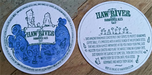 beer coaster from Headwaters Brewing Co. ( NC-HAWR-1 )