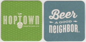 beer coaster from Howard Brewing Co. ( NC-HOPT-1 )