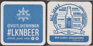 beer coaster from Lake Norman Brewery, Inc. ( NC-LKNB-1 )