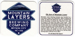 beer coaster from Mystery Brewing Co. ( NC-MOLA-2 )