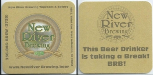 beer coaster from New Sarum Brewing Co. ( NC-NEWR-1 )