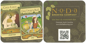 beer coaster from Norse Brewing Company ( NC-NODA-2 )