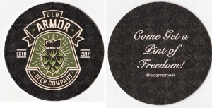 beer coaster from Old North State Brewing Co ( NC-OLDA-1 )