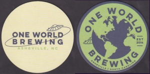 beer coaster from Outer Banks Brewing Station ( NC-ONEW-2 )