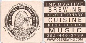 beer coaster from Oyster House Brewing Co.  ( NC-OUTB-7 )