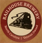 beer coaster from Raleigh Brewing ( NC-RAHS-1 )