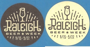 beer coaster from Raleigh Brewing ( NC-RALE-2019 )