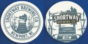 beer coaster from Skull Camp Brewing ( NC-SHOR-1 )