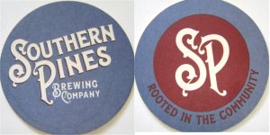 beer coaster from Southern Strain Brewing Company ( NC-SPIN-2 )