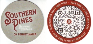 beer coaster from Southern Strain Brewing Company ( NC-SPIN-3 )