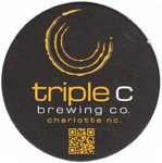 beer coaster from Trophy Brewing Co. ( NC-TRIC-1 )