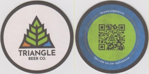 beer coaster from Triangle Brewing Co. ( NC-TRIN-1 )