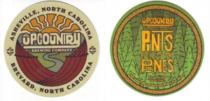 beer coaster from Uptown Brewing Co.  ( NC-UPC-3 )