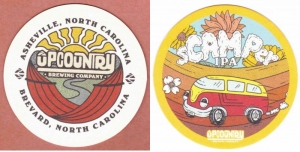 beer coaster from Uptown Brewing Co.  ( NC-UPC-4 )