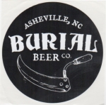 beer sticker from Burning Blush Brewery ( NC-BUR-STI-1 )