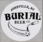 beer sticker from Burning Blush Brewery ( NC-BUR-STI-2 )