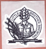 beer sticker from Little Oblivion Brewing Company ( NC-LITT-STI-1 )