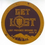 beer sticker from Lost Worlds Brewing ( NC-LOST-STI-1 )