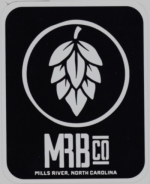 beer sticker from Mordecai Beverage Company ( NC-MILS-STI-5 )